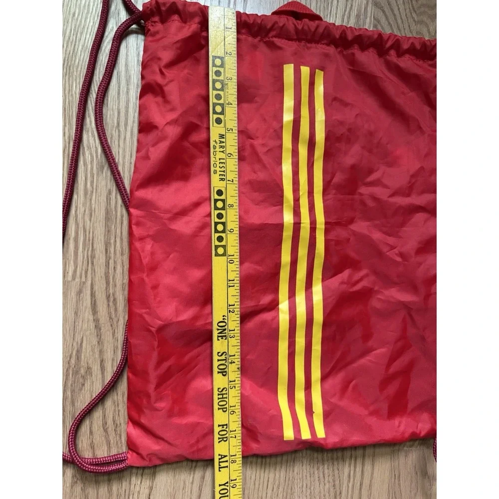 Adidas Spain National Team Soccer Drawstring Bag Red Yellow RFEF Sackpack
